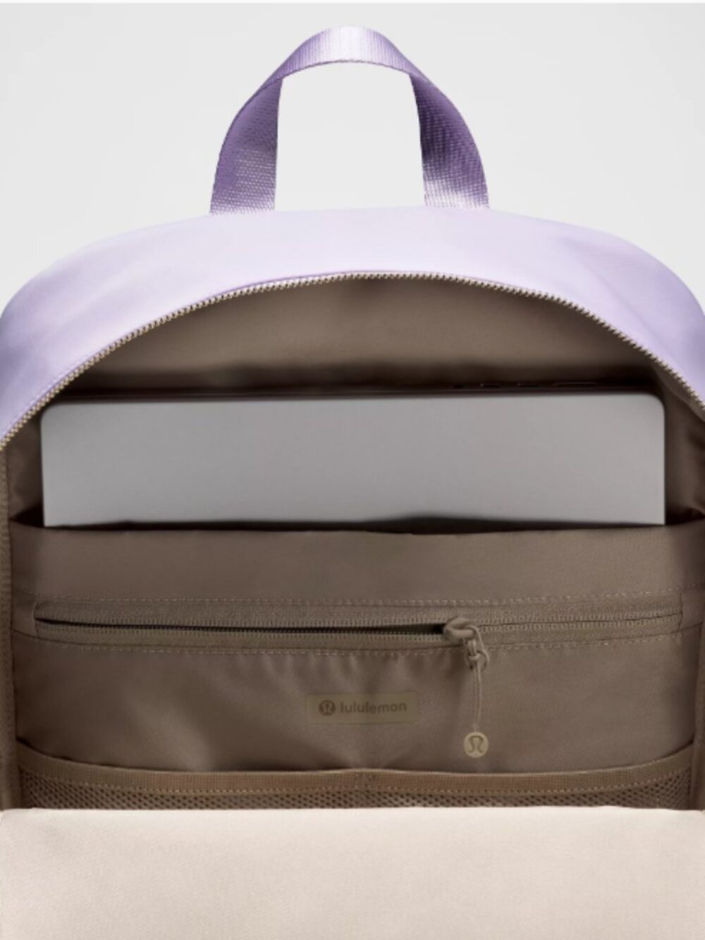 NWT Lululemon Everywhere Backpack w/ Metal hardware 22L Lavender Frost/Gold - Picture 4 of 14